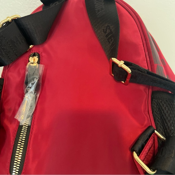 Steve Madden Burgundy Red Mini Force Nylon City Backpack Size Small NEW - Picture 3 of 7